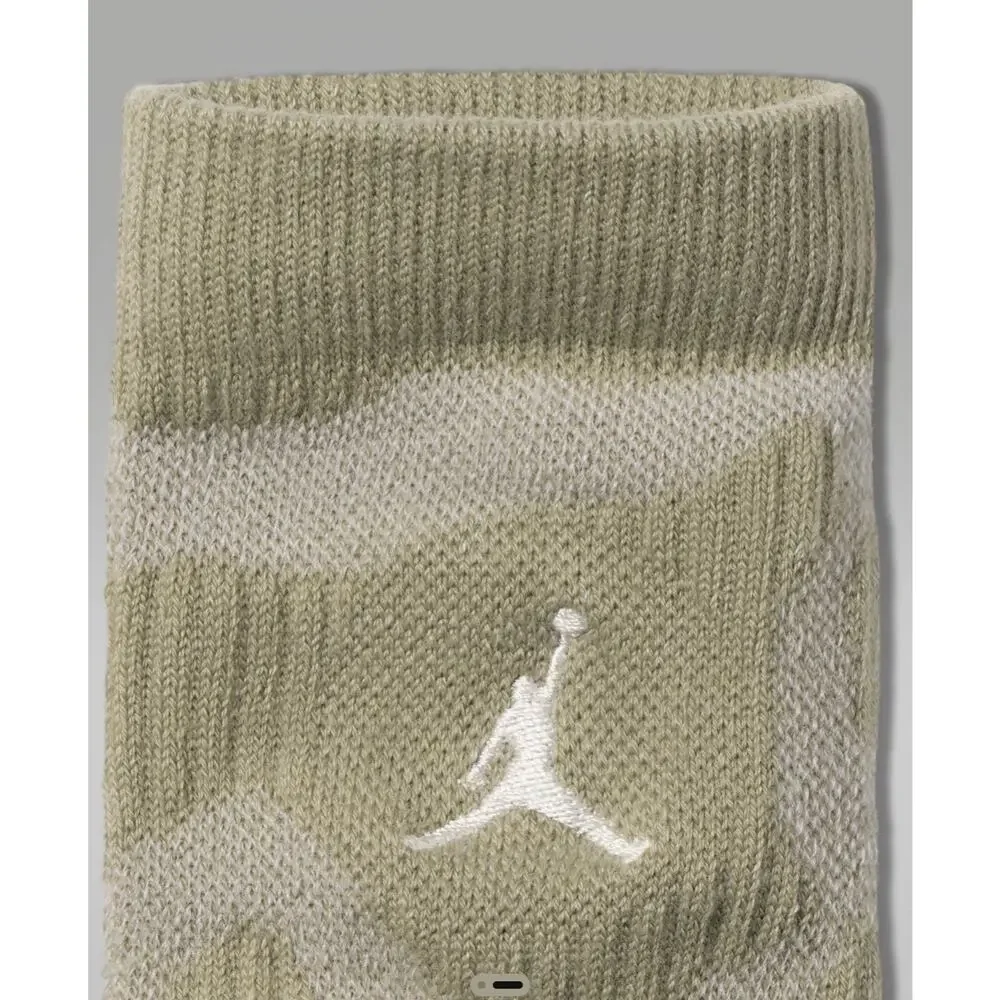 Jordan Men’s Everyday Cushioned Crew Socks L Medium Khaki/Light Orewood Fz2017